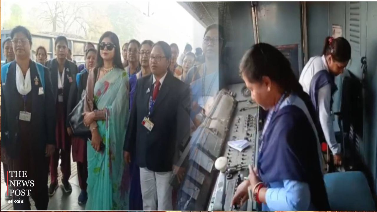 नारी शक्ति की रफ्तार: महिला दिवस पर महिलाओं ने संभाली ट्रेन की कमान