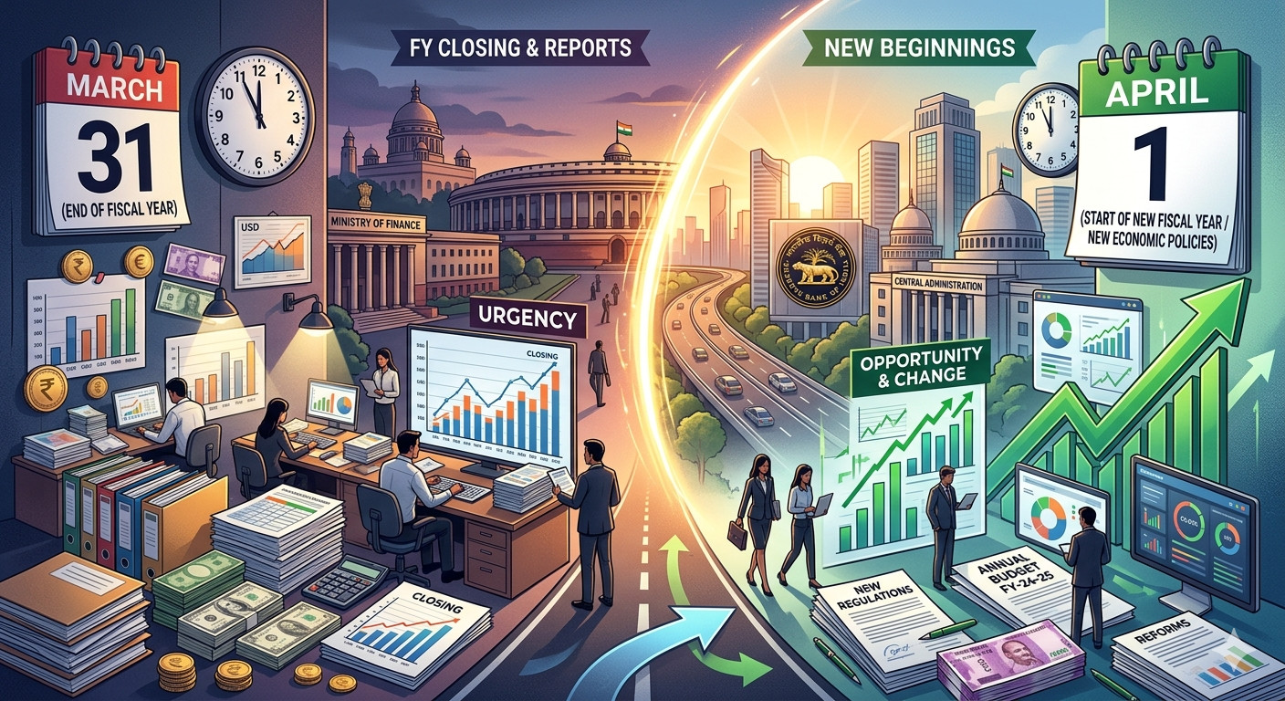31 मार्च खत्म हो रहा है वित्तीय वर्ष: 1 अप्रैल आर्थिक और प्रशासनिक बदलावों की शुरुआत का दिन