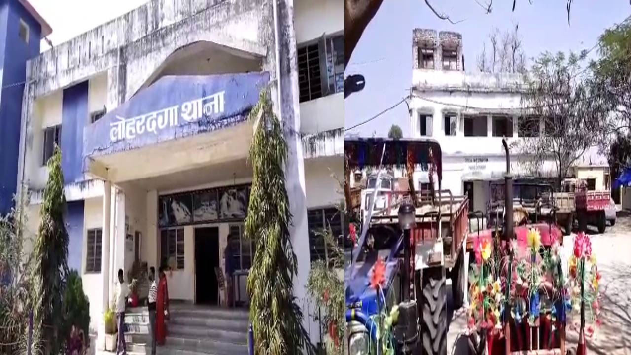 लोहरदगा में अवैध बालू लदे तीन ट्रैक्टर जब्त