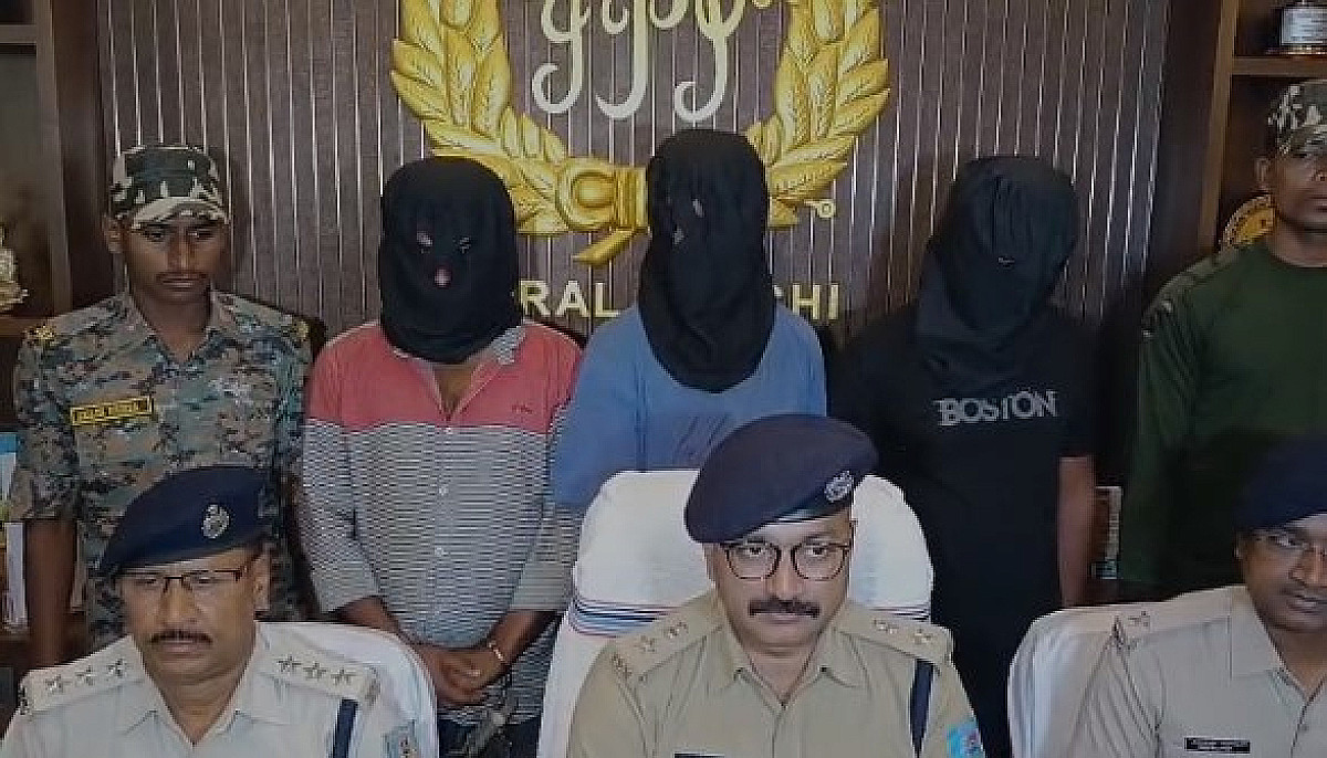 रांची में पुलिस ने हथियार तस्करी का किया खुलासा, तीन आरोपियों गिरफ्तार