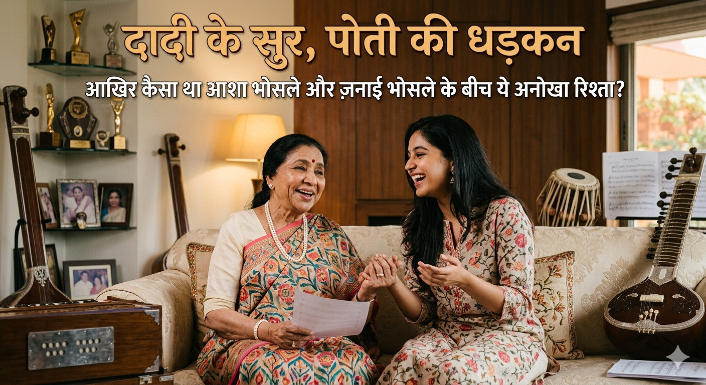 दादी के सुर, पोती की धड़कन आखिर कैसा था आशा भोसले और ज़नाई भोसले के बीच ये अनोखा रिश्ता?