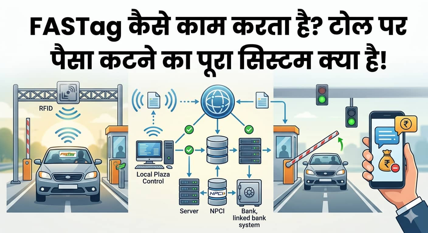 FASTag  कैसे करता है काम? टोल पर पैसा कटने का पूरा सिस्टम क्या है,जानिए