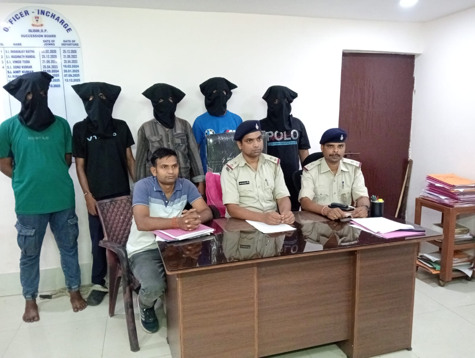 जमशेदपुर में अपराधियों का नया हथियार बना चापड़,पाँच बदमाशों को पुलिस ने किया गिरफ्तार