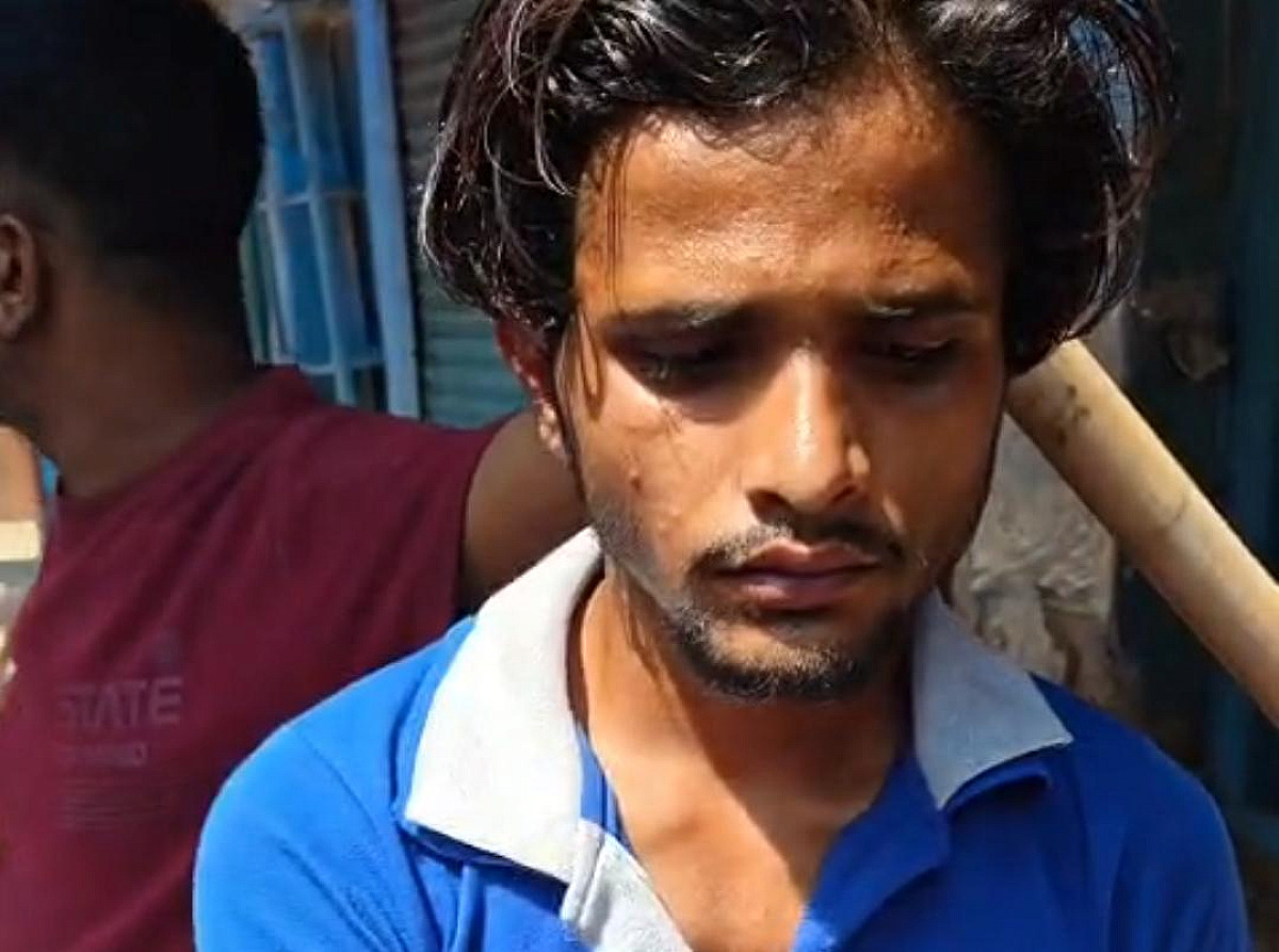 सीसीटीवी फुटेज के आधार पर पकड़ा गया चोर, भीड़ ने खंभे से बांध कर की जमकर कुटाई, वीडियो हुआ वायरल