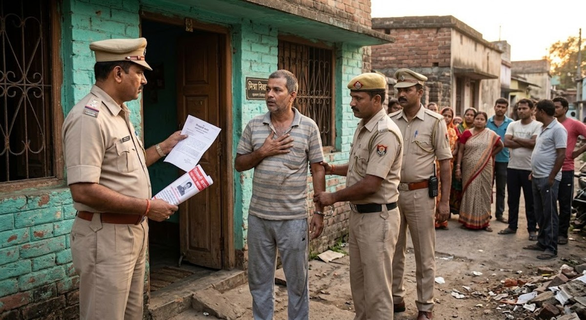 इश्तेहार चिपकाने धनबाद पहुंची बिहार पुलिस, दरवाजे पर ही मिल गया 10 साल से फरार आरोपी, जानिए बैंक डकैती की पूरी कहानी!