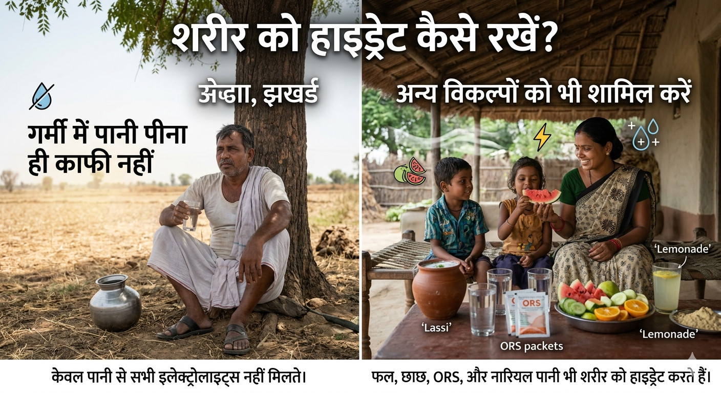 गर्मी में पानी पीना ही काफी नहीं! शरीर को हाइड्रेट रखना है जरुरी,जानिए टिप्स कैसे रहे स्वस्थ्य