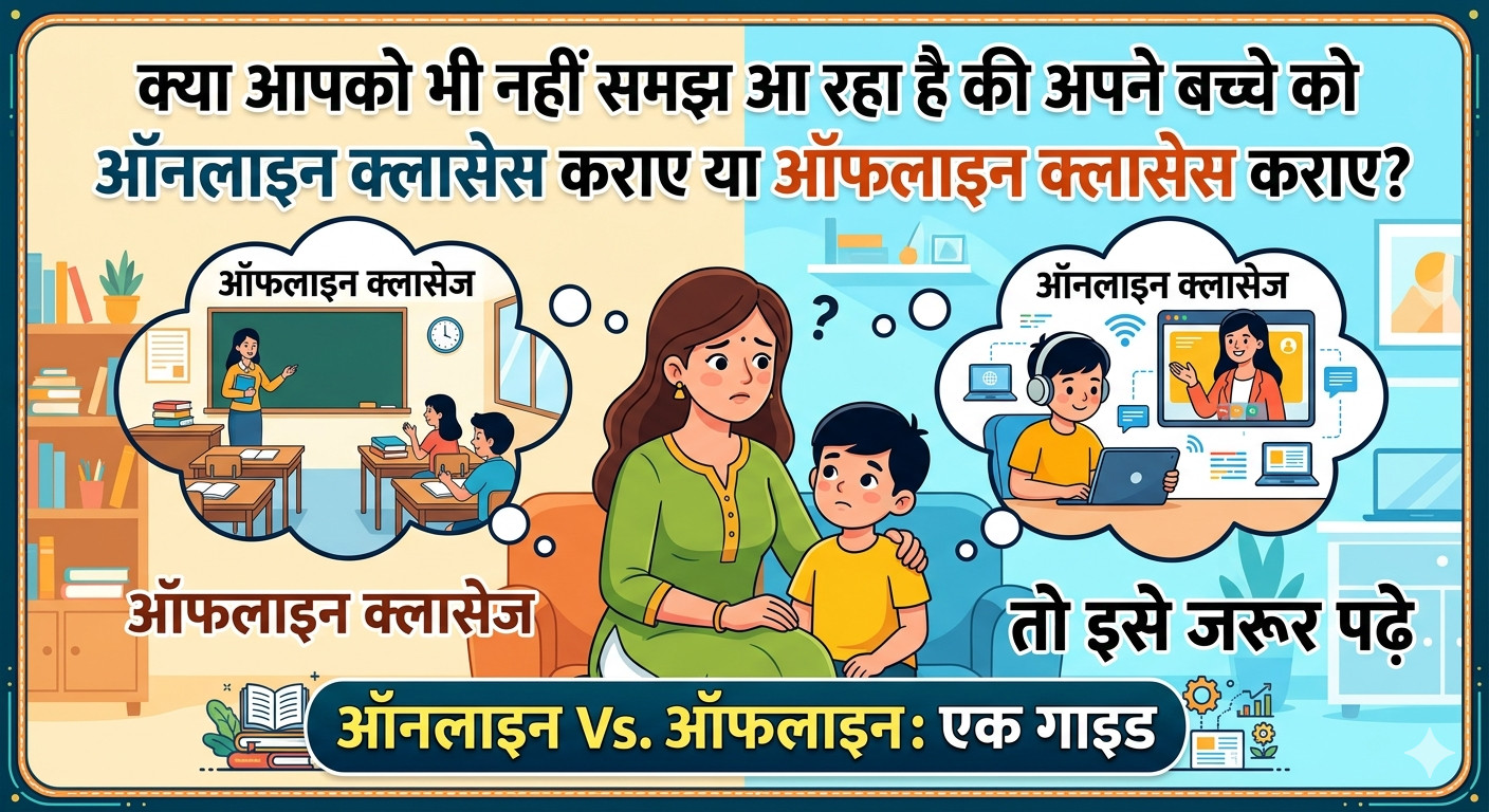 ऑनलाइन vs ऑफलाइन क्लास: आपके बच्चे के लिए कौन सा ऑप्शन है सबसे बेहतर, जानिए