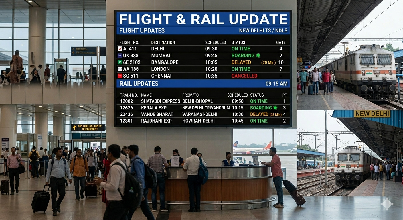 Travel Alert : झारखंड में ट्रेन और फ्लाइट सेवाएं कैसी हैं जानिए पूरा अपडेट