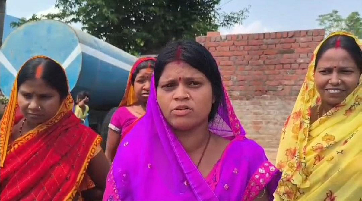 उद्घाटन के बाद भी नहीं आया पानी,बाघमारा महुदा जलापूर्ति योजना पर फूटा ग्रामीणों का गुस्सा