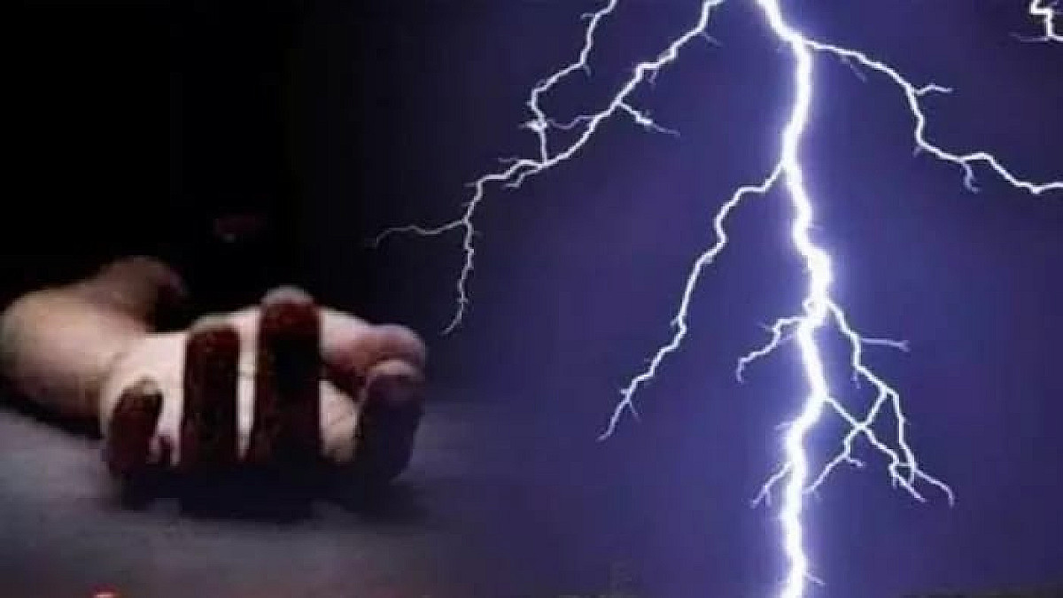 सरायकेला: खरसावां में वज्रपात का कहर, पेड़ के नीचे खड़े युवक और बैल की मौत