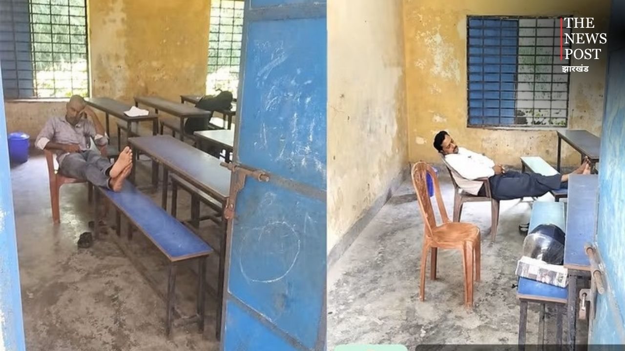 क्लासरूम में पढ़ाना छोड़ डेस्क पर आराम फरमा रहे थे मास्टर साहब! कैमरे में हुए कैद, फिर हुआ कुछ ऐसा......