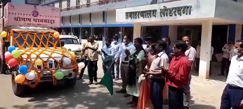 कुपोषण मुक्त जिला बनाने के लिए जागरूकता रथ रवाना