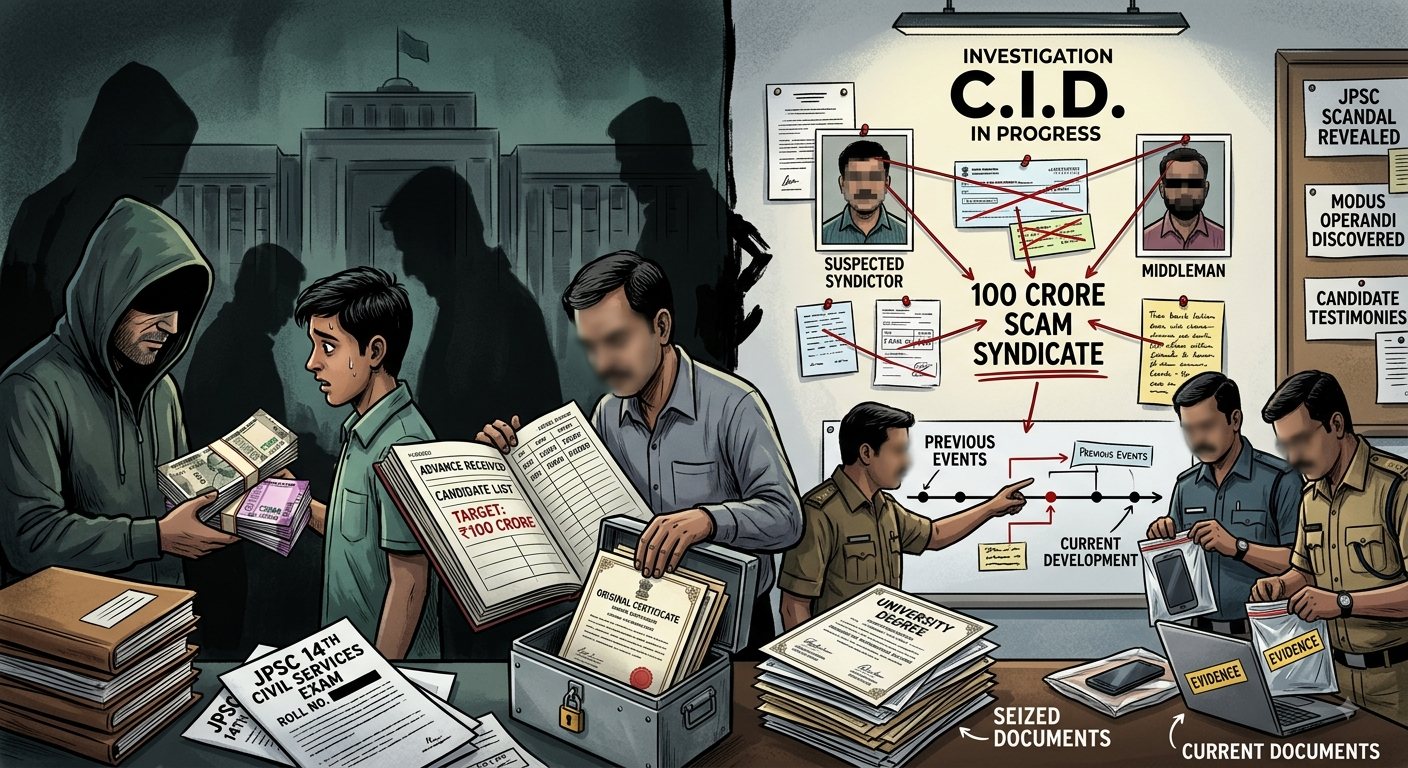 Expose : 14वीं JPSC को 100 करोड़ में बेचने की थी  तैयारी?  CID जांच में सिंडिकेट का बड़ा खुलासा, रिजल्ट विवाद से गिरफ्तारी तक पूरी कहानी