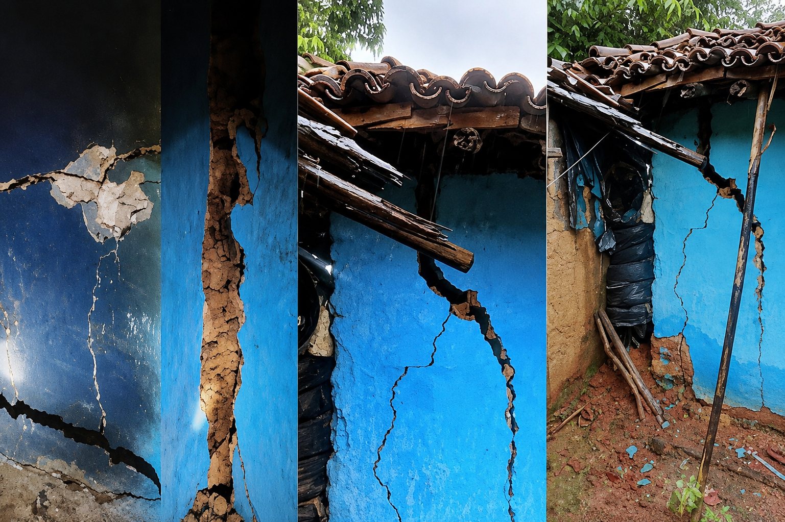 सिमडेगा में तेज बारिश ने मचायी तबाही, जर्जर मकान में रहने को मजबूर परिवार, कभी भी हो सकता है हादसा