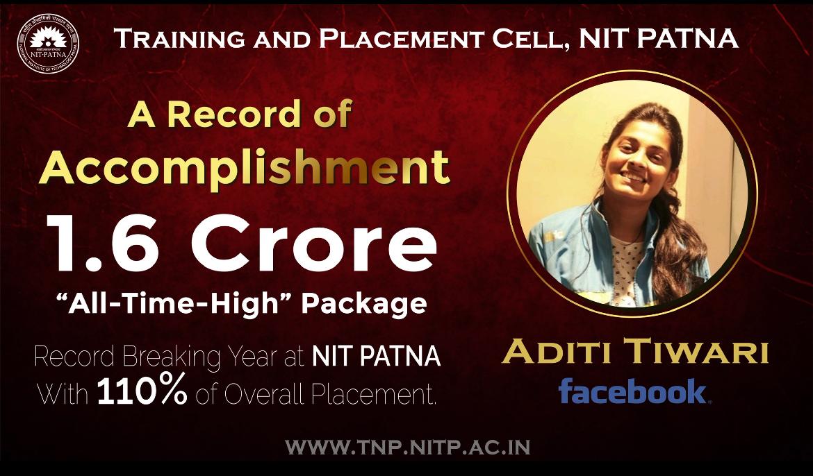 जमशेदपुर की अदिति को फेसबुक ने किया 1.6 करोड़ पर lock, लंदन में मिली पोस्टिंग