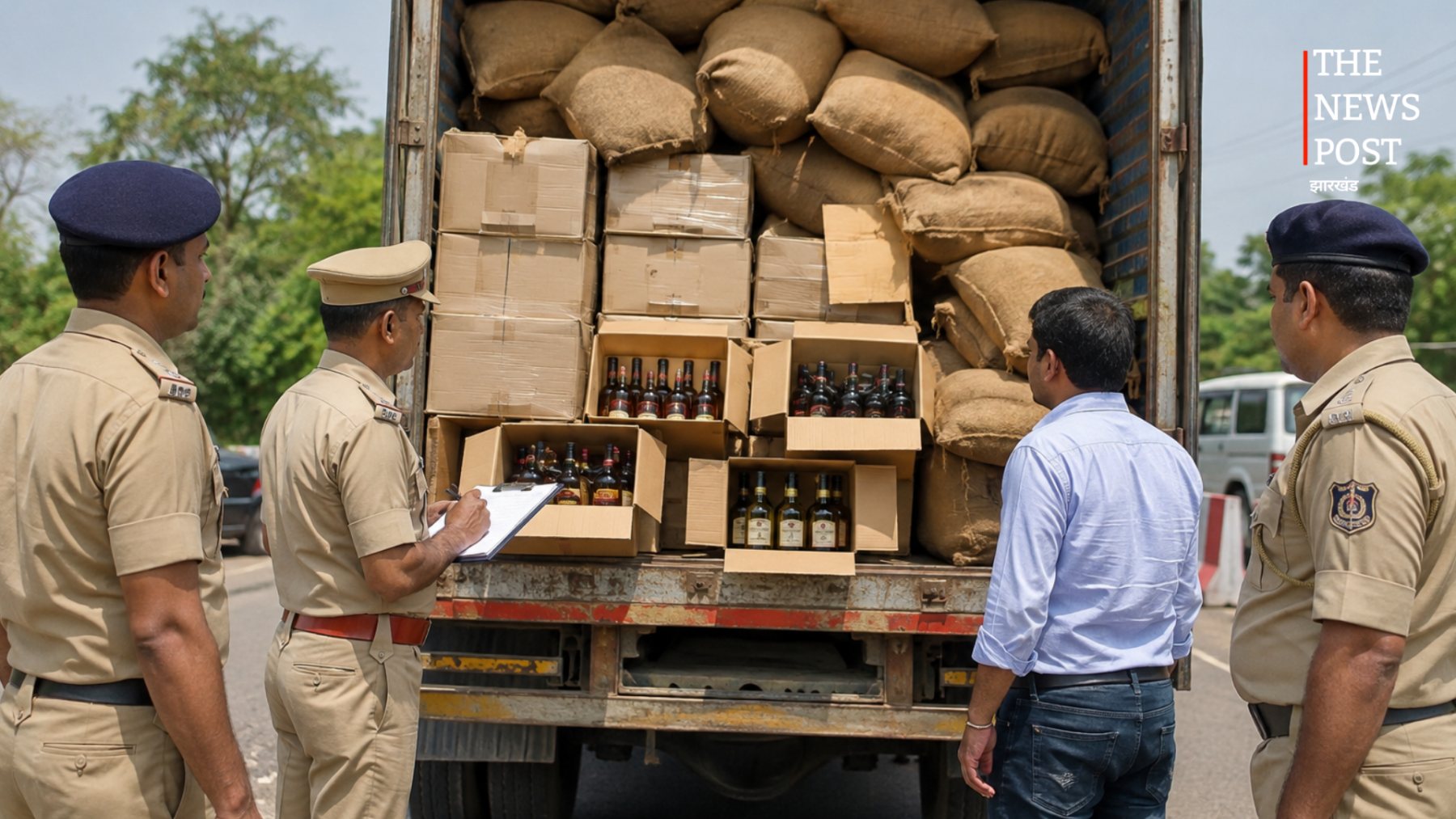 बिहार के बांका में करीब 1.28 करोड़ की विदेशी शराब जब्त, भूसी के बोरों के बीच छिपाकर हो रही थी तस्करी