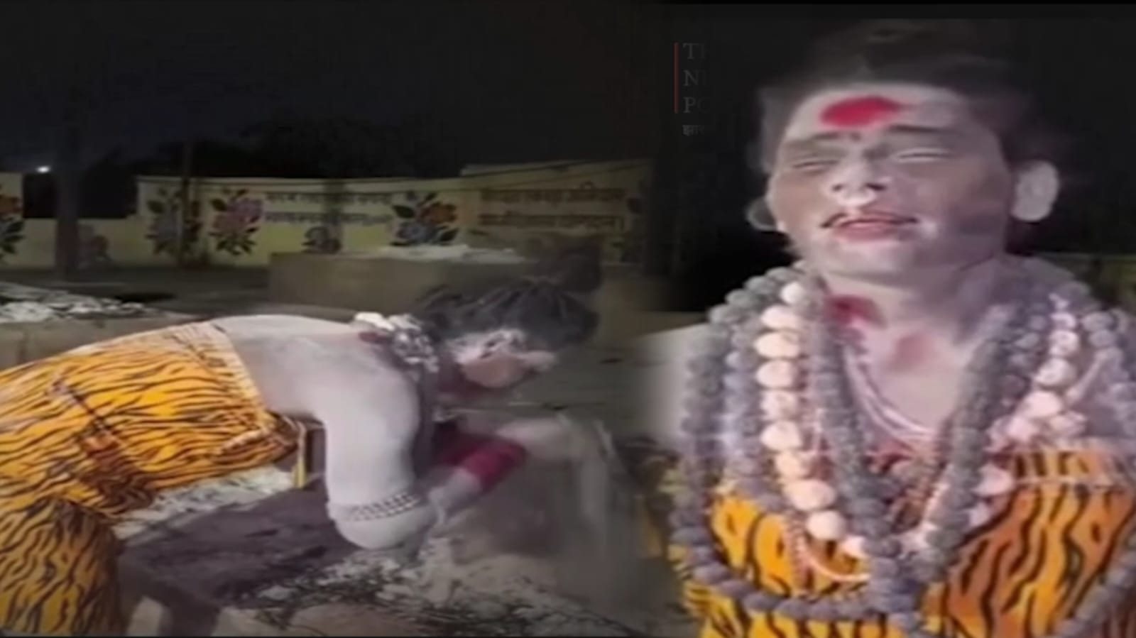 शमशान में जलती चीता का मांस खाने लगी अघोरी, वीडियो देख कर कांप जाएगी रूह