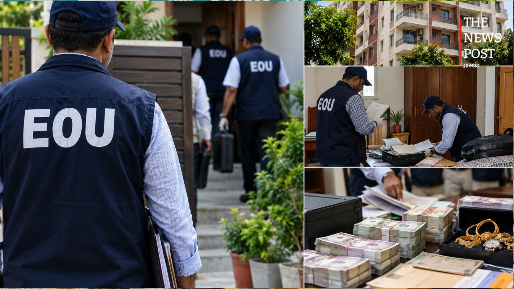 पटना में EOU की बड़ी कार्रवाई, भवन निर्माण निगम के GM कमलेश कुमार के चार ठिकानों पर एक साथ तलाशी