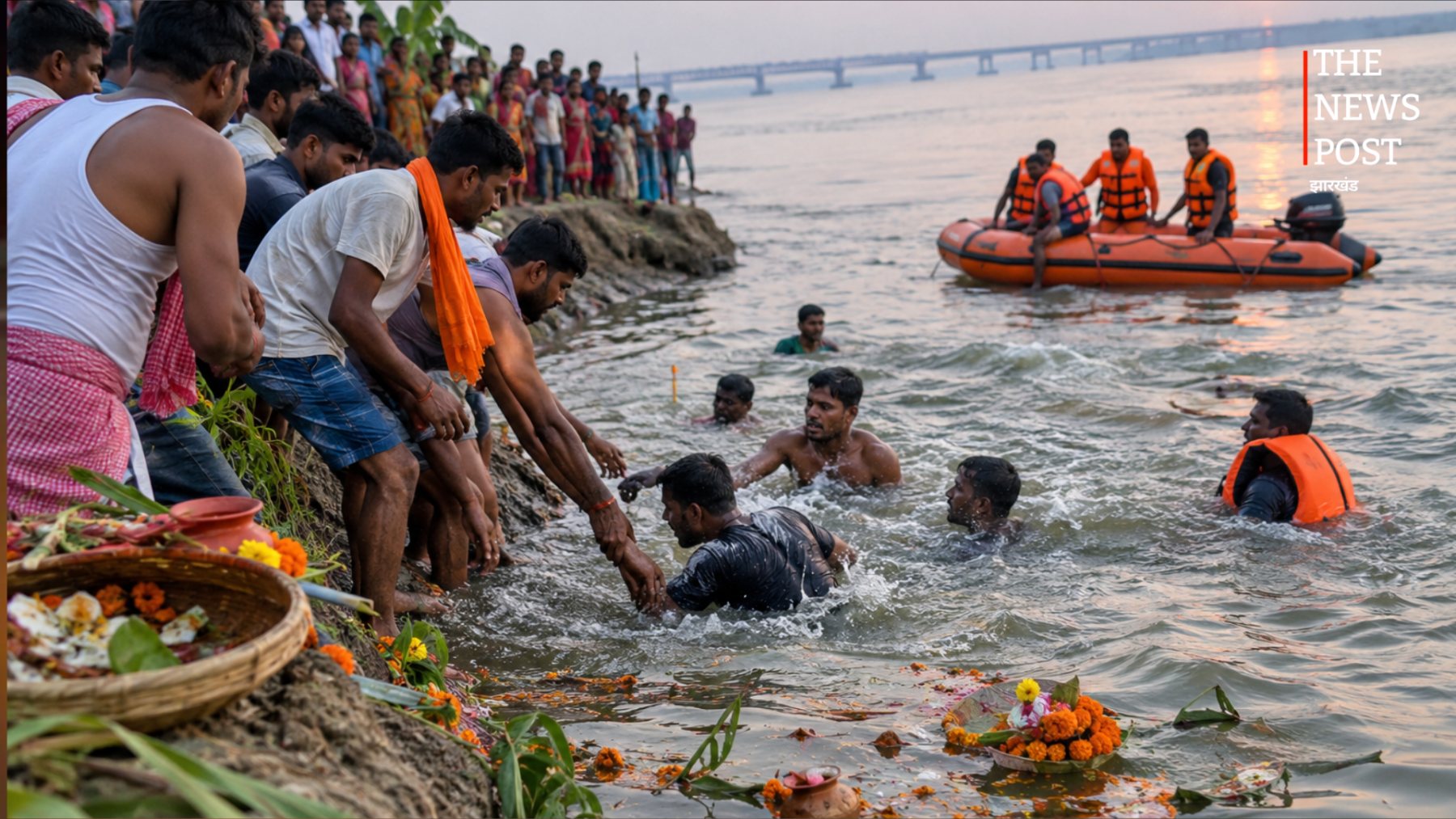 बख्तियारपुर में कर्मा पूजा की खुशियां मातम में बदलीं, छह लोग डूबे, एक की मौत