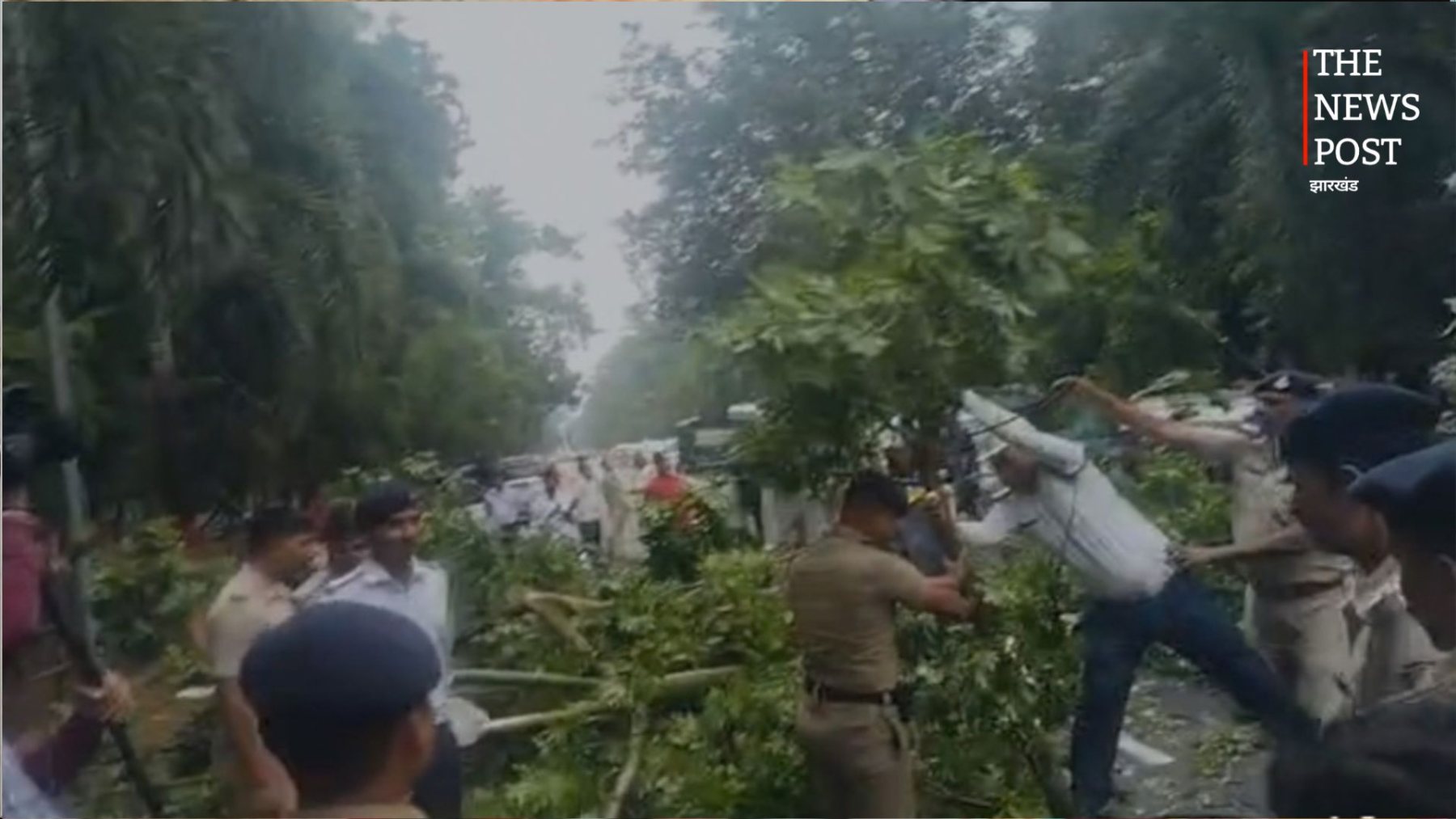 पटना में CM सचिवालय के बाहर बड़ा हादसा टला, अचानक गिरा विशाल पेड़, बाल-बाल बचे सुरक्षाकर्मी