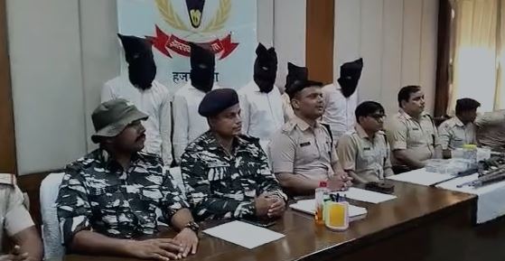 जेपीसी के सब जोनल कमांडर ललन समेत पांच गिरफ्तार, भारी मात्रा में तबाही का सामान बरामद