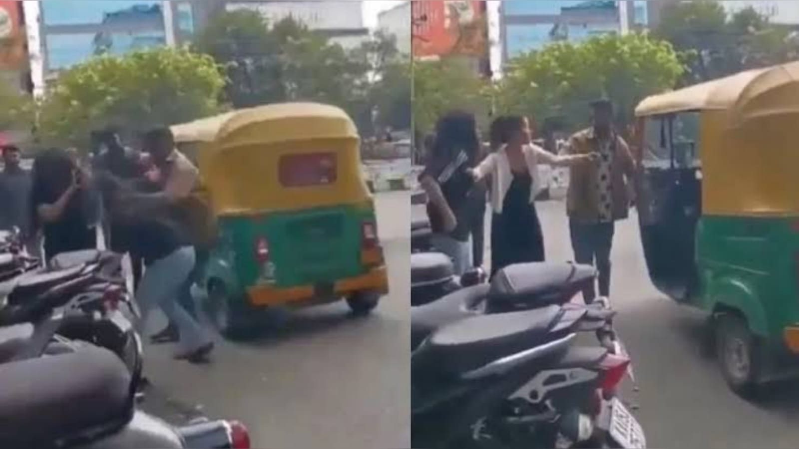 पहले बहस, फिर थप्पड़ों की बरसात! ऑटो ड्राइवर और लड़कियों के बीच किराए को लेकर जमकर हुई मारपीट, देखिए Video 