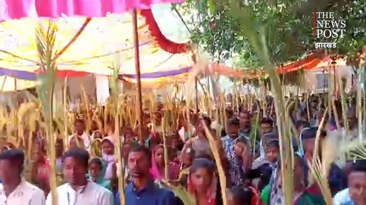 खजूर पर्व के मौके पर निकाली गई शोभायात्रा, प्रभु यीशु के लगाए जयकारे