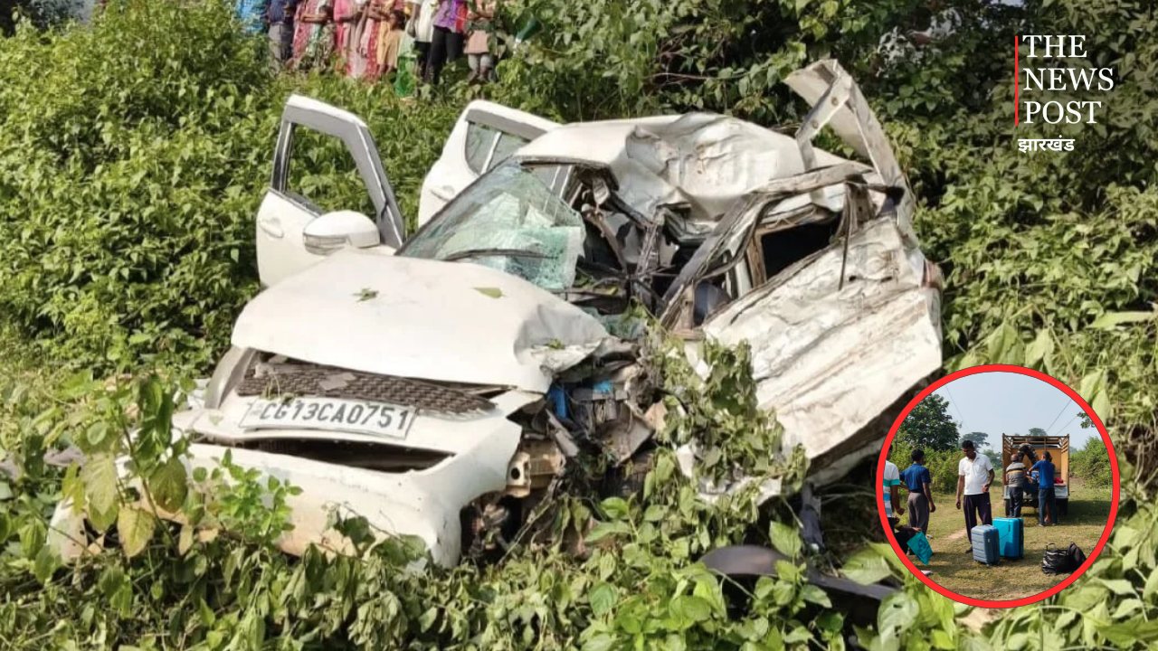 चाईबासा में भीषण सड़क हादसा! कार-ट्रेलर के बीच जोरदार टक्कर में 3 की मौत, 2 घायल