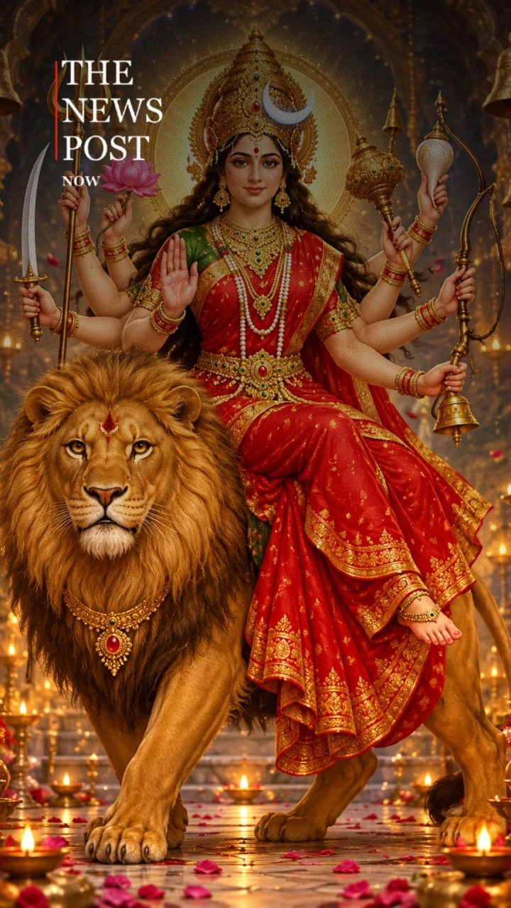 नवरात्रि का तीसरा दिन आज मां चंद्रघंटा की पूजा, जानें कैसे पड़ा देवी का यह नाम?