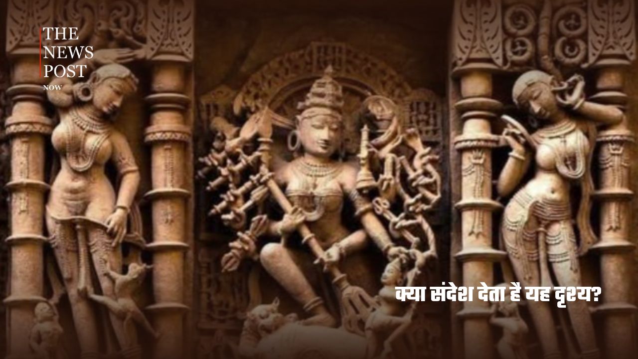 दुर्गा पंडाल में मां के चरणों के नीचे कौन दबा है? जानें पौराणिक रहस्य - Photo 7