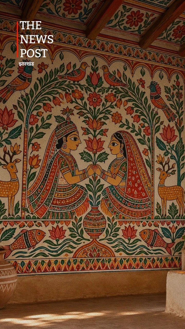 हजारीबाग की कोहबर कला, जहां हर चित्र बयां करता है प्रेम और समृद्धि की कहानी