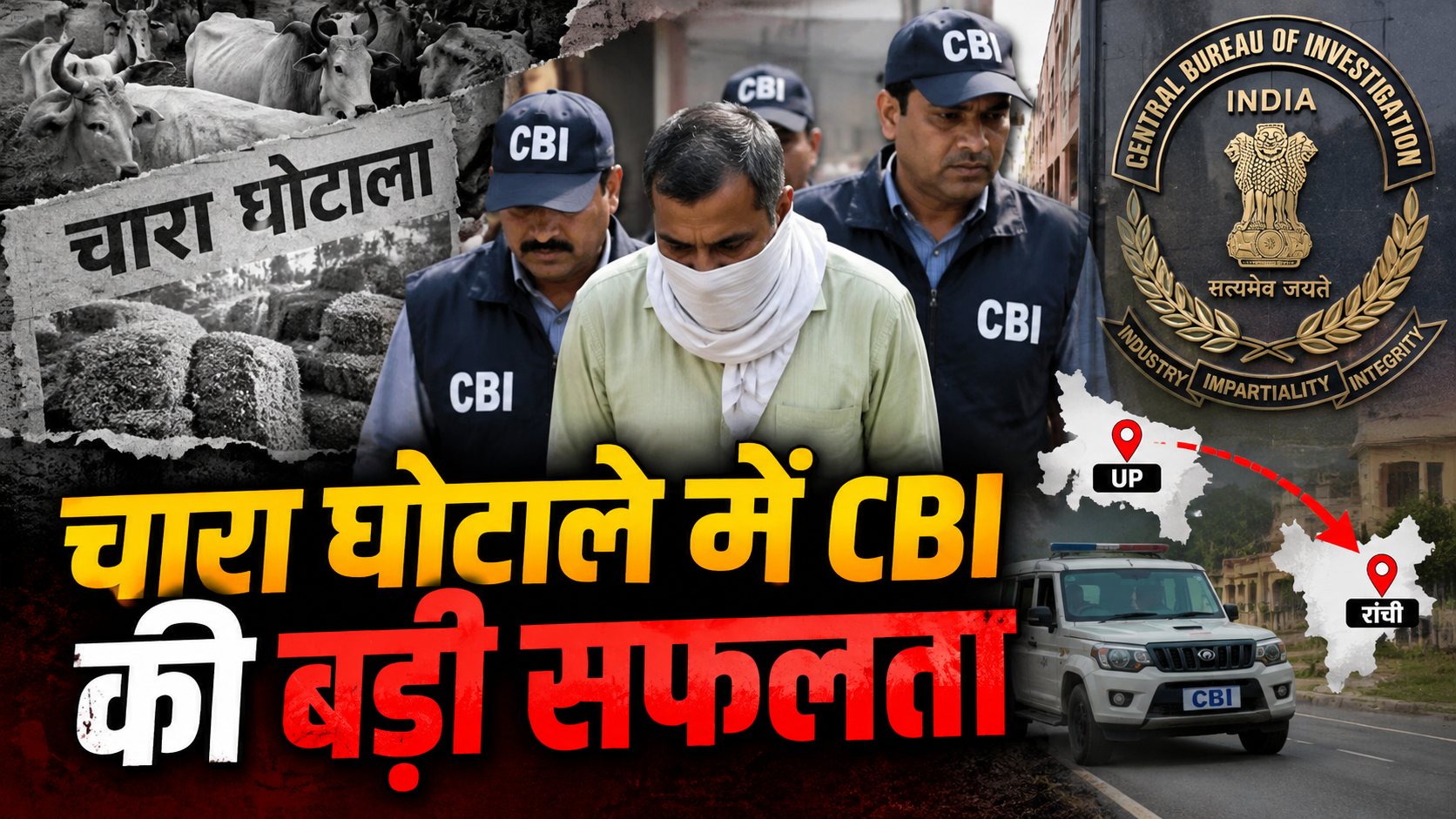 बहुचर्चित चारा घोटाले में सीबीआई को बड़ी सफलता, ढाई दशक से फरार सतेंद्र कुमार यूपी से अरेस्ट, लाया जा रहा रांची