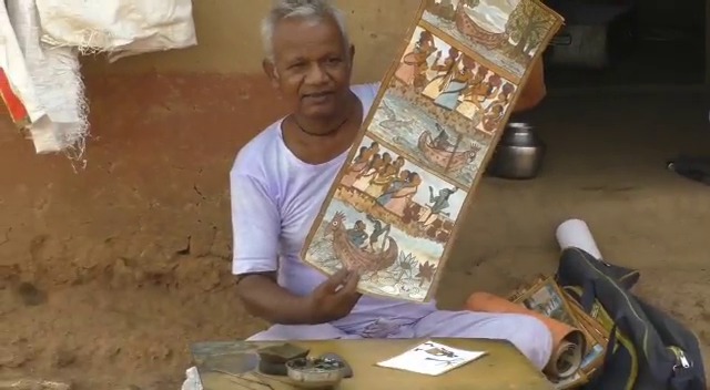 पाटकर पेंटिंग : चित्रों में रंग भरने वाले चित्रकार की जिंदगी ही रंगहीन, सरकारी उपेक्षा से लुप्त हो रहा पेंटिंग