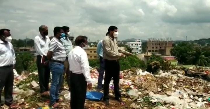 डीसी ने कचरा डंपिंग स्थल का किया निरीक्षण ,वैज्ञानिक तरीके से निस्तारण करने की योजना