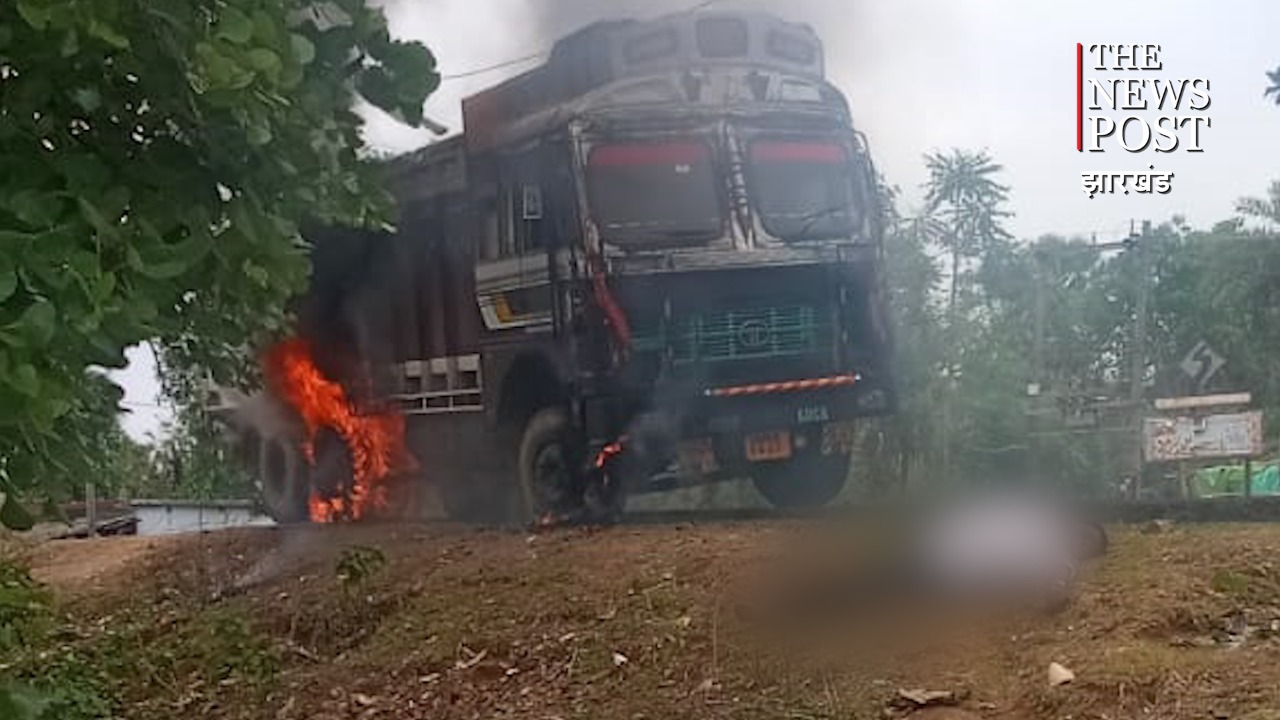 हाई टेंशन बिजली तार की चपेट में  आया ट्रक,  इलेक्ट्रिक करेंट की चपेट में आने से चालक की मौत